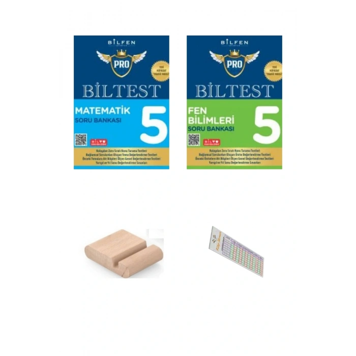 5. sınıf BİLTEST Soru Bankası(Matematik Fen)YENİ MÜFREDAT/Telefon Tutucu