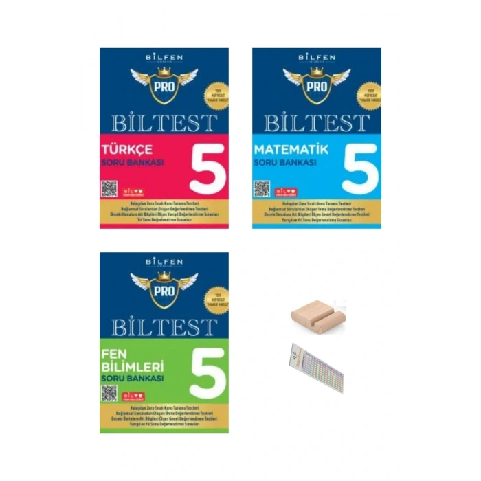5. sınıf BİLTEST Soru Bankası(Türkçe-Matematik Fen)YENİ MÜFREDAT/Telefon Tutucu