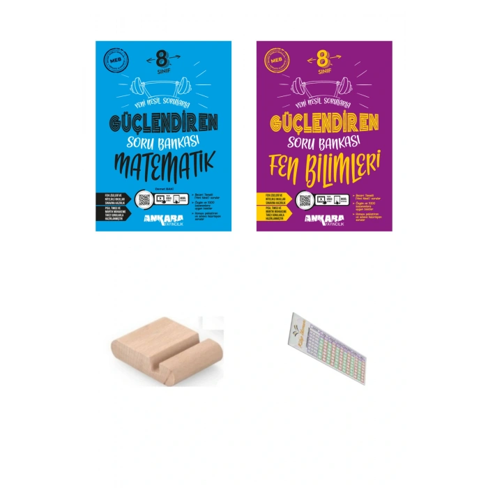 8. Sınıf Güçlendiren Fen Bilimleri Soru Bankası+Telefon Tutucu+Soru Çözüm Ayracı