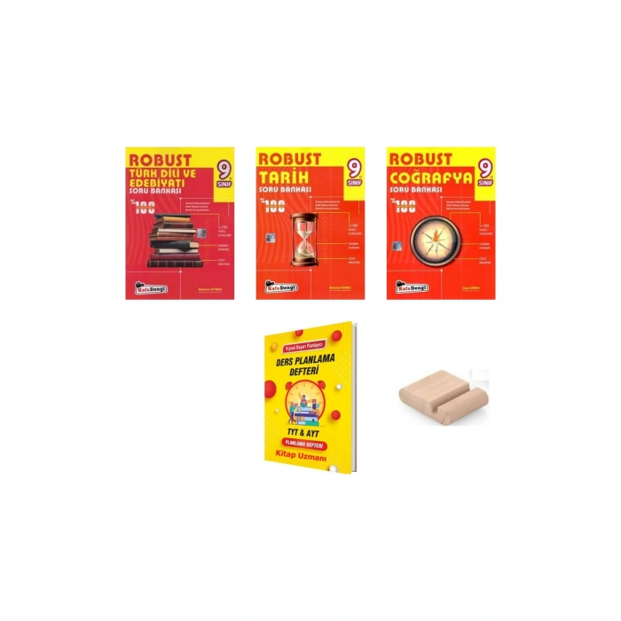 9. Sınıf YENİ MÜFREDAT Soru Bankası SETİ (Edebiyat-Tarih-Coğrafya)+YKS Planlama Defteri