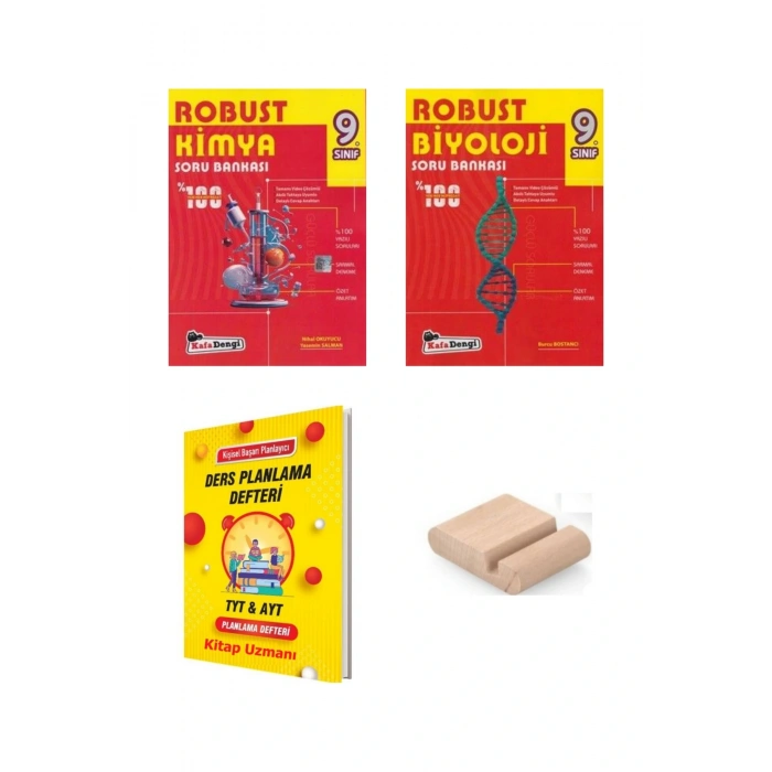 9. Sınıf YENİ MÜFREDAT Soru Bankası SETİ Kimya-Biyoloji)+YKS Planlama Defteri