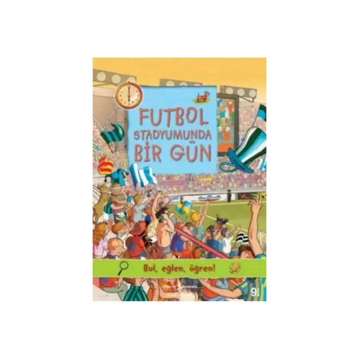 6 - 9 YaşBir Gün Serisi Bul Eğlen Öğren!- Bulmaca Etkinlikli + 4 Kitap + Tablet Standı