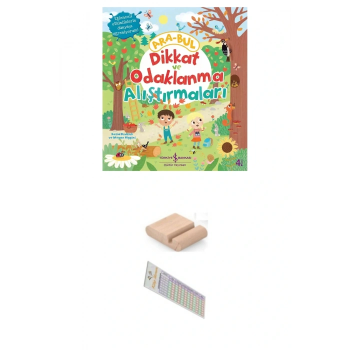 Dikkat ve Odaklanma Alıştırmaları -Okul Öncesi Ara Bul Kitabı- Gizli Nesneler + Tablet Standı