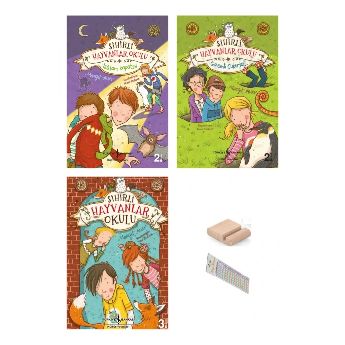 2. ve 3. Sınıf Sihirli Hayvanlar Okulu Hikaye Serisi 3 Kitap Değerler Eğitimi(8-11 Yaş)Tablet Standı