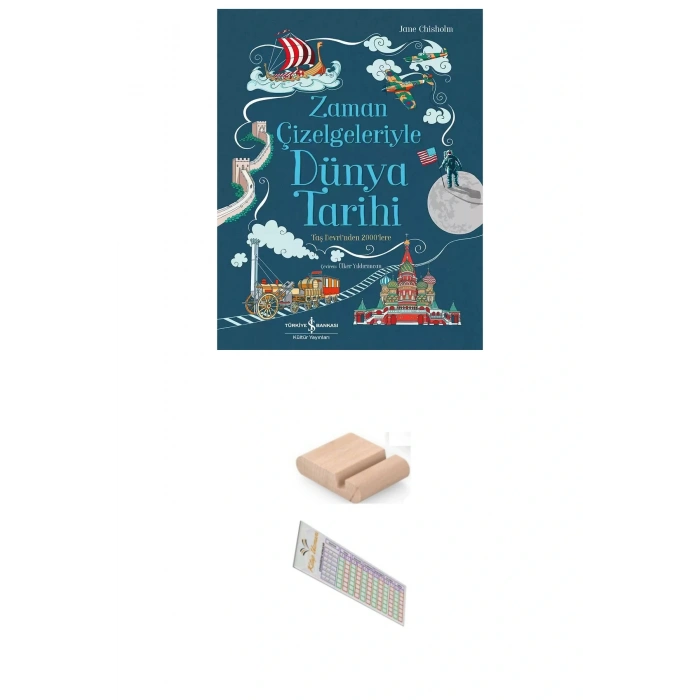 8-14 Yaş Zaman Çizelgeleriyle Dünya Tarihi - Taş Devrinden 2000lere / Popüler bilim + Tablet Standı