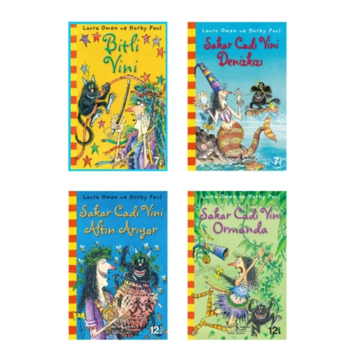 Sakar Cadı Vini Serisi - 10 Kitap - Dünyaca Ünlü Eğülenceli Hikaye Seti+ Tablet Standı
