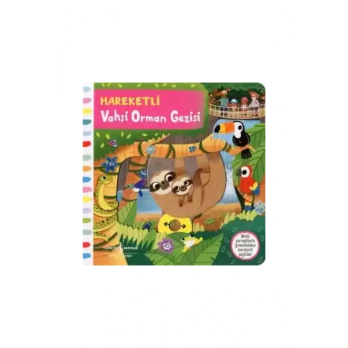 0-2 Yaş Hareketli Kitaplar Serisi Hareketli Hayvanlar / 4 Kitap /+ Tablet Standı