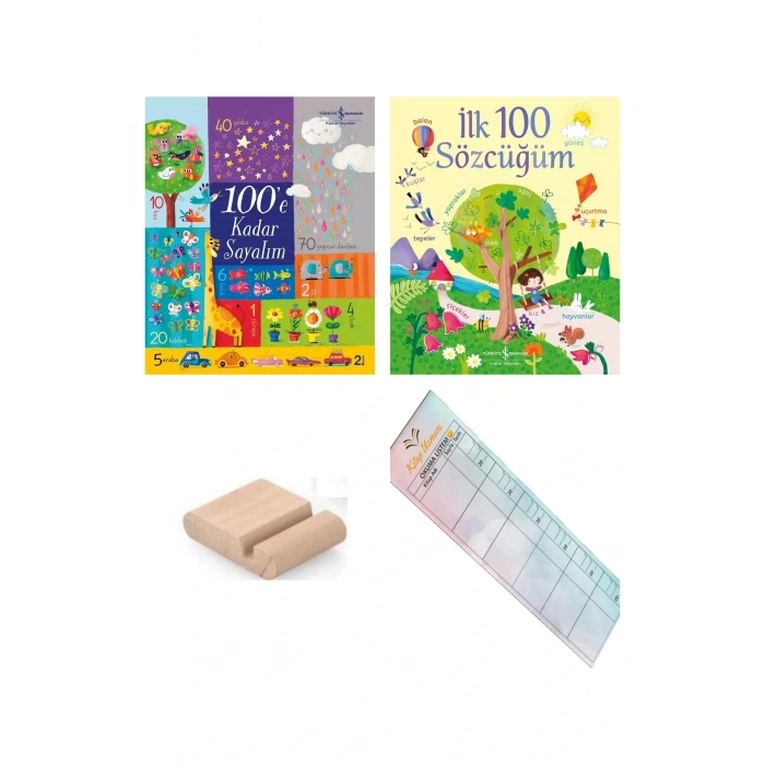 İlk 100 Sözcüğüm + 100e Kadar Sayalım ( İlk Sayılar ve Sözcükler) - Tablet Standı