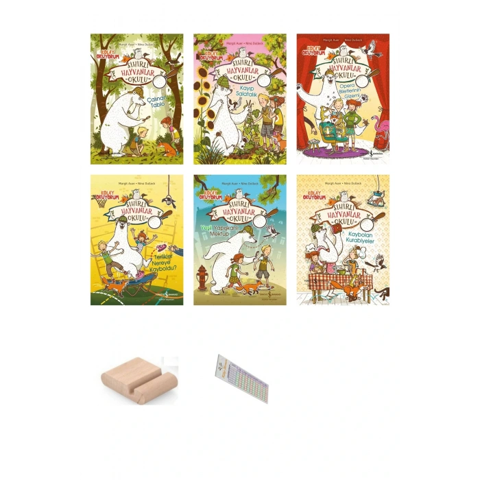 1. ve 2. Sınıf Sihirli Hayvanlar Okulu Hikaye Serisi 6 Kitap Değerler Eğitimi(6-8 Yaş)+Tablet Standı
