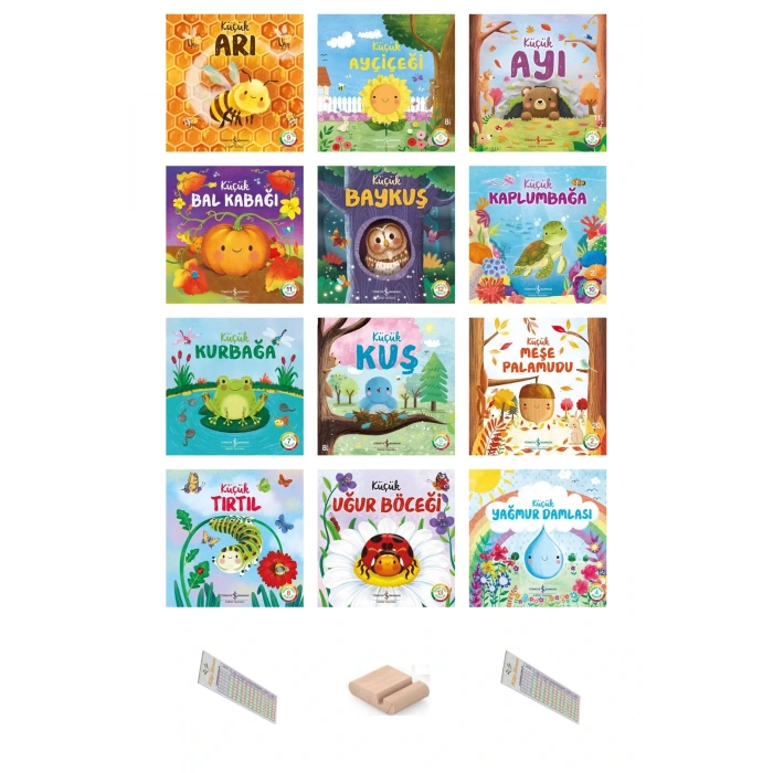 0 - 3 Yaş Doğanın Eşsiz Hikayeleri Serisi Tüm Kitaplar 12 Kitap + Tablet Standı