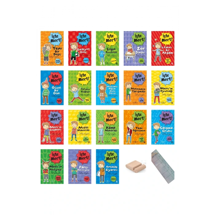 İşte Mert ! Kazanımlar ve Karakter Gelişimi Seti - 18 Kitap + Tablet Standı