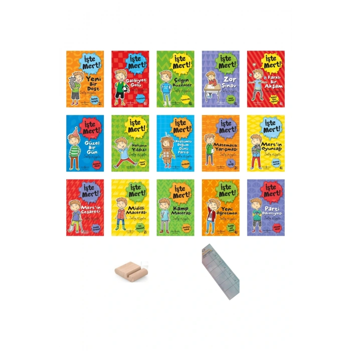 İşte Mert ! Kazanımlar ve Karakter Gelişimi Seti - 15 Kitap + Tablet Standı