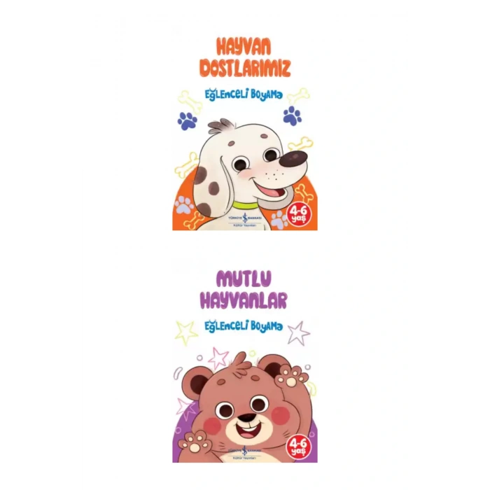 Eğlenceli Boyama Kitapları Seti - 2-5 Yaş - 6 kitap + Tablet Standı
