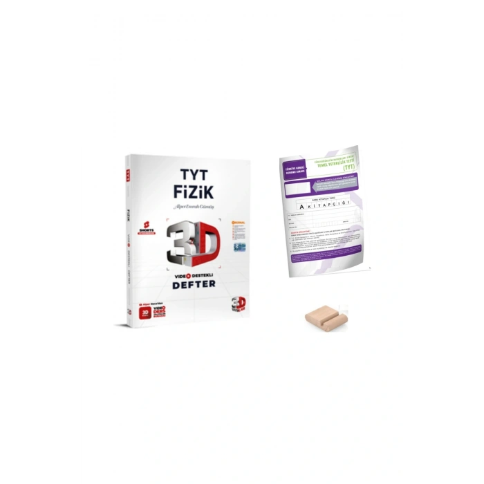 3D TYT Fizik Video Destekli Defter - YKS 2026 + Telefon Tutucu + TYT Deneme
