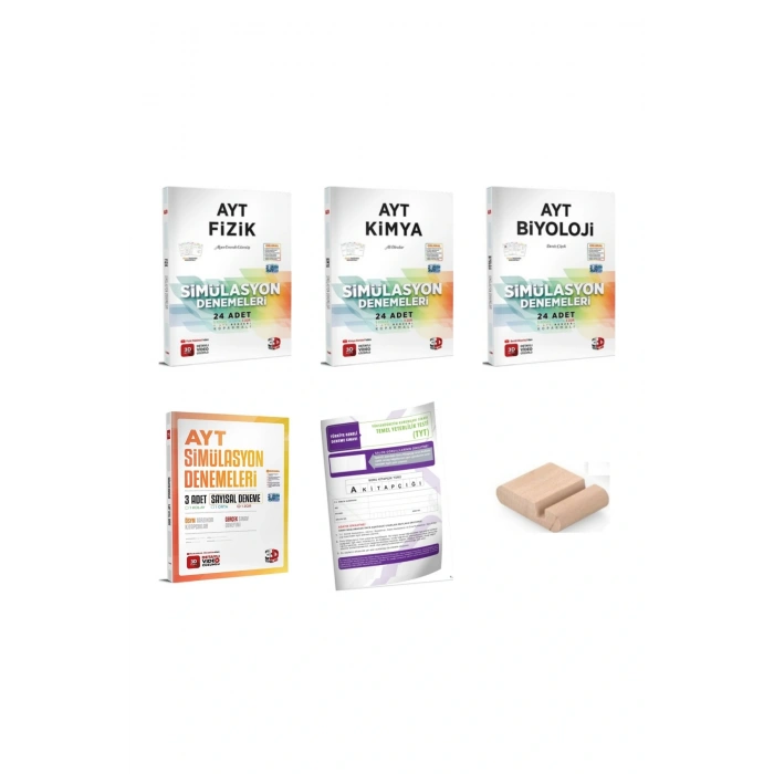 3D AYT Fizik Kimya Biyoloji + 3lü SAYISAL Simülasyon Deneme YKS 2026 + Telefon Tutucu + TG Deneme