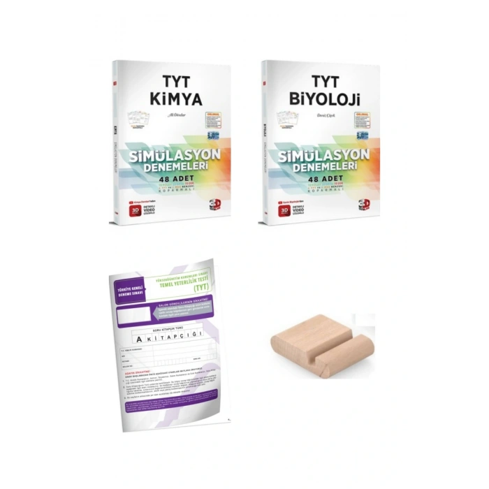 3D TYT Kimya Biyoloji SAYISAL Simülasyon Deneme YKS 2026 + Telefon Tutucu + TYT Deneme