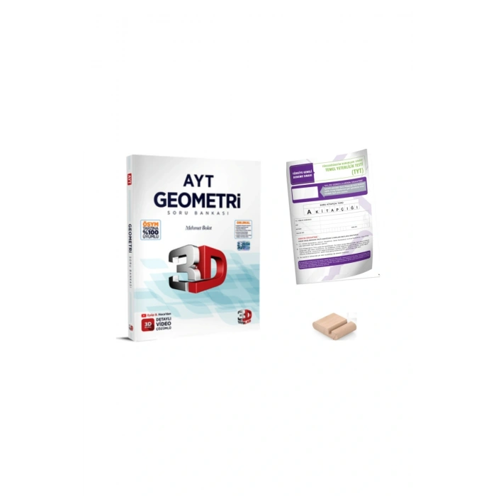 3D AYT Geometri Soru Bankası - YKS 2026 + Telefon Tutucu + TYT Deneme