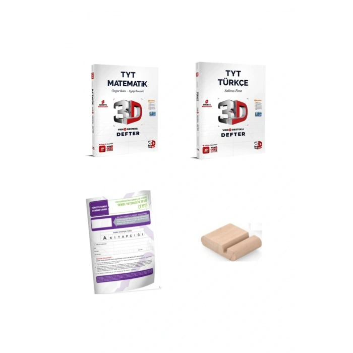 3D TYT Matematik Türkçe Video Destekli Defter - YKS 2026 + Telefon Tutucu + TG Deneme
