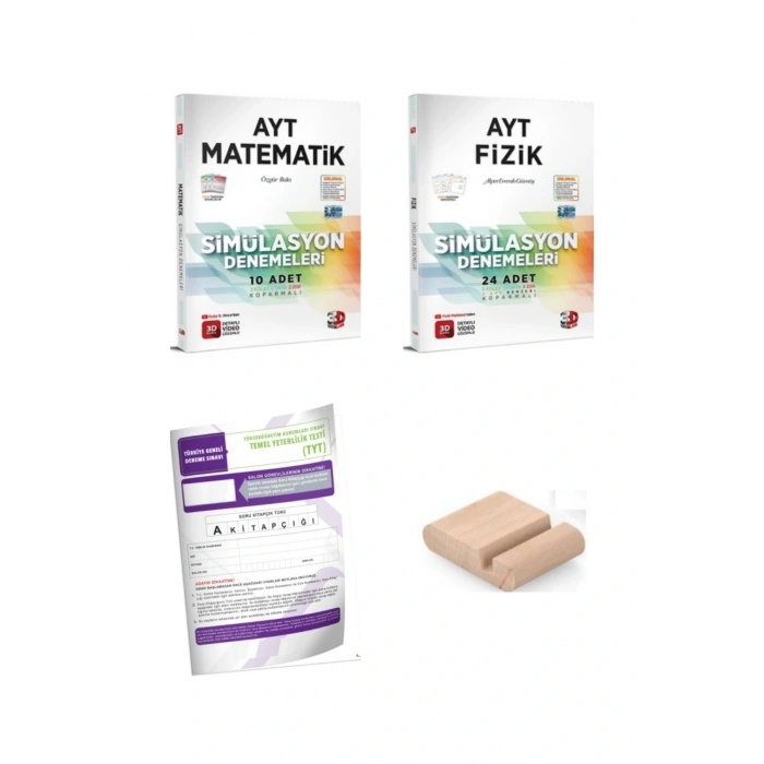 3D AYT Matematik Fizik SAYISAL Simülasyon Deneme YKS 2026 + Telefon Tutucu + TYT Deneme