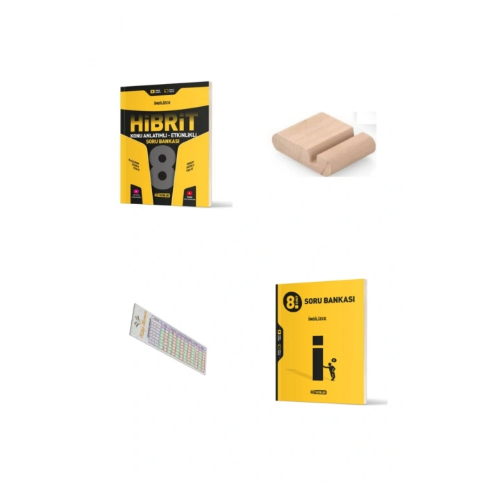 HIZ 8.Sınıf İngilizce HİBRİT + Soru Bankası LGS 2026 + Telefon Tutucu+Çözüm Ayracı