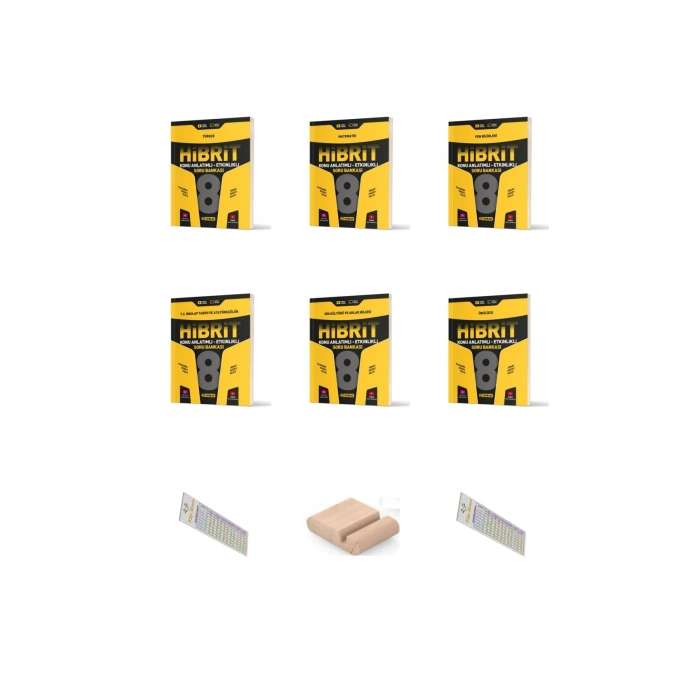 HIZ 8. Sınıf TÜM BRANŞLAR HİBRİT Soru Bankası (Türkçe Mat Fen İnk Din İng) LGS 2026 +Telefon Tutucu