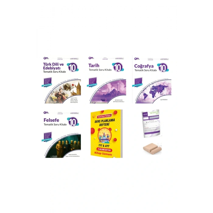 PALME 10. Sınıf Tematik Edebiyat Tarih Coğrafya Fels Soru Kitabı 2026 YENİ MÜFREDAT+Tutucu+Plan Deft