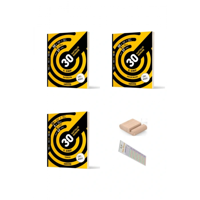 HIZ 5. Sınıf Türkçe Matematik Fen 30 HAFTALIK DENEME 2025-2026 +Telefon Tutucu + Çözüm Ayracı