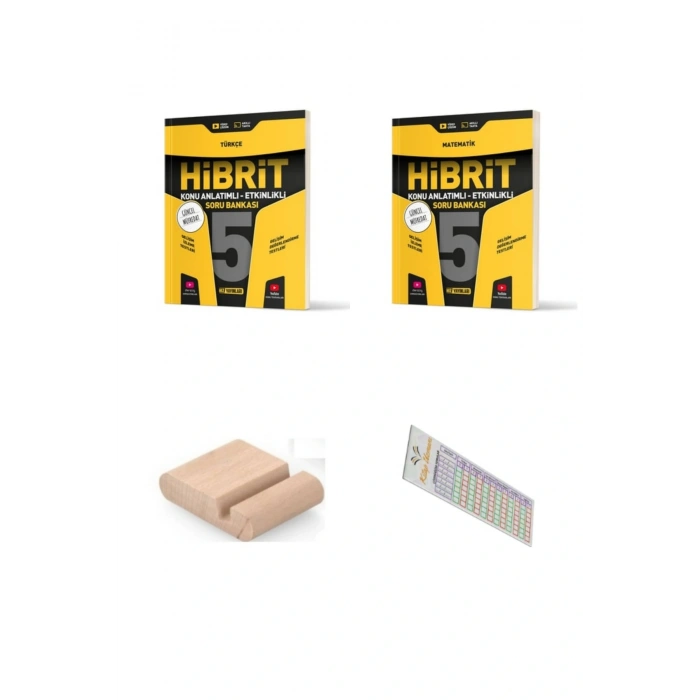 HIZ 5. Sınıf Türkçe Matematik HİBRİT Soru Bankası 2025-2026 +Telefon Tutucu + Çözüm Ayracı