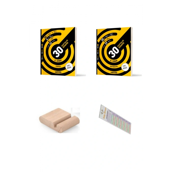 HIZ 5. Sınıf Türkçe Matematik 30 HAFTALIK DENEME 2025-2026 +Telefon Tutucu + Çözüm Ayracı