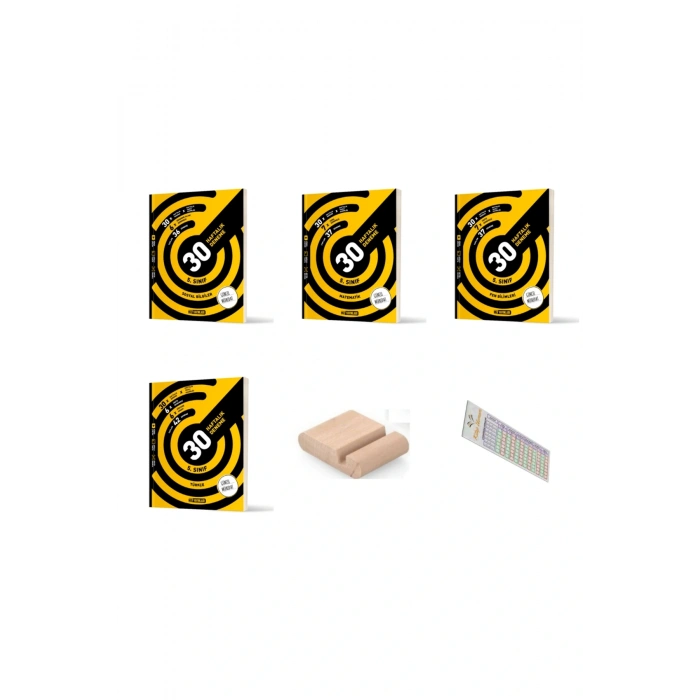 HIZ 5. Sınıf Matematik Türkçe Fen Sosyal 30 HAFTALIK DENEME 2025-2026 +Telefon Tutucu + Çözüm Ayracı