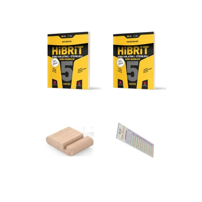HIZ 5. Sınıf Matematik Fen HİBRİT Soru Bankası 2025-2026 +Telefon Tutucu + Çözüm Ayracı