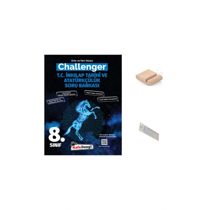 8.Sınıf Challenger T.C. İnkılap Tarihi Soru Bankası LGS 2026 +Telefon Tutucu+Çözüm Ayracı