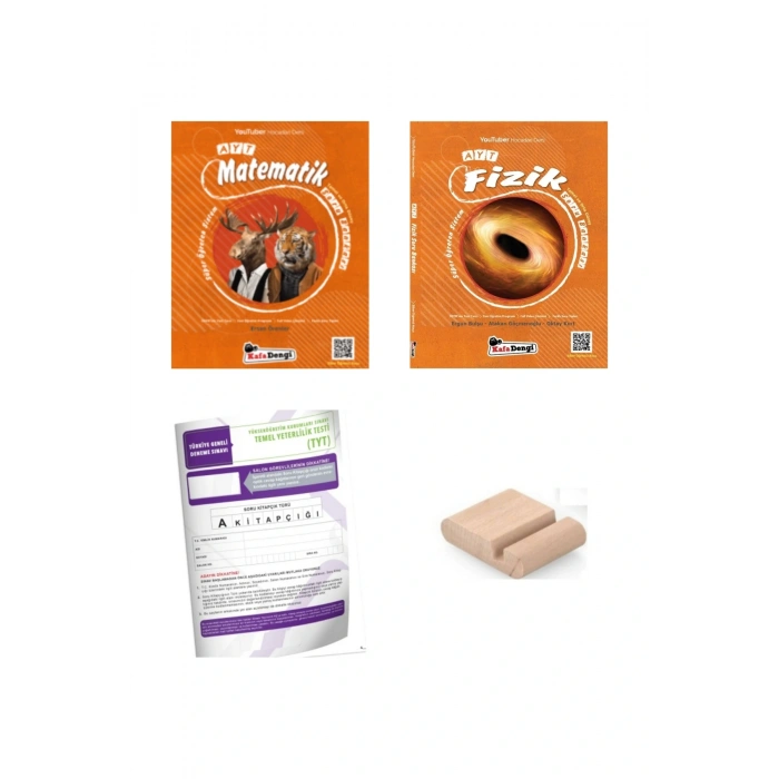 KafaDengi AYT Süper Öğreten Matematik + Fizik Soru Bankası+ Telefon Tutucu+TYT Deneme