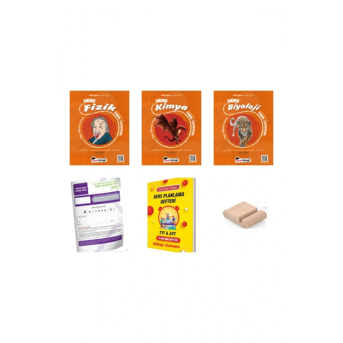KafaDengi TYT Süper Öğreten Fizik+Kimya+Biyoloji SAYISAL SET+ Telefon Tutucu+Plan Defteri