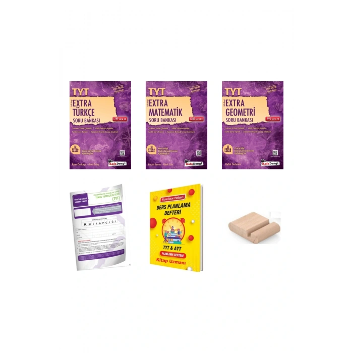 KafaDengi TYT Extra Türkçe + Matematik Geometri Soru Bankası 2025-2026 +Telefon Tutucu +Plan Defteri