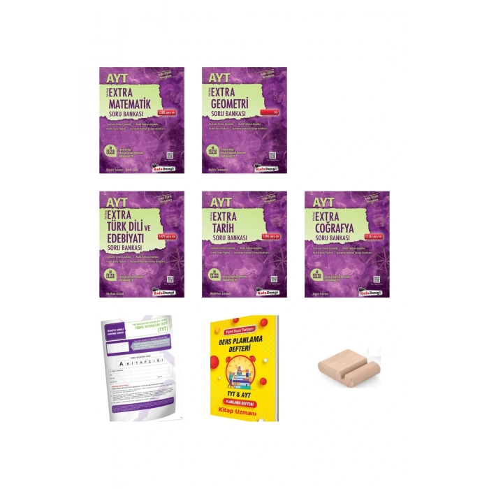 KafaDengi AYT Extra EŞİT AĞIRLIK Matematik+Geo+Edebiyat+Tarih+Coğrafya Soru Bankası+PlaNLAMA Defteri