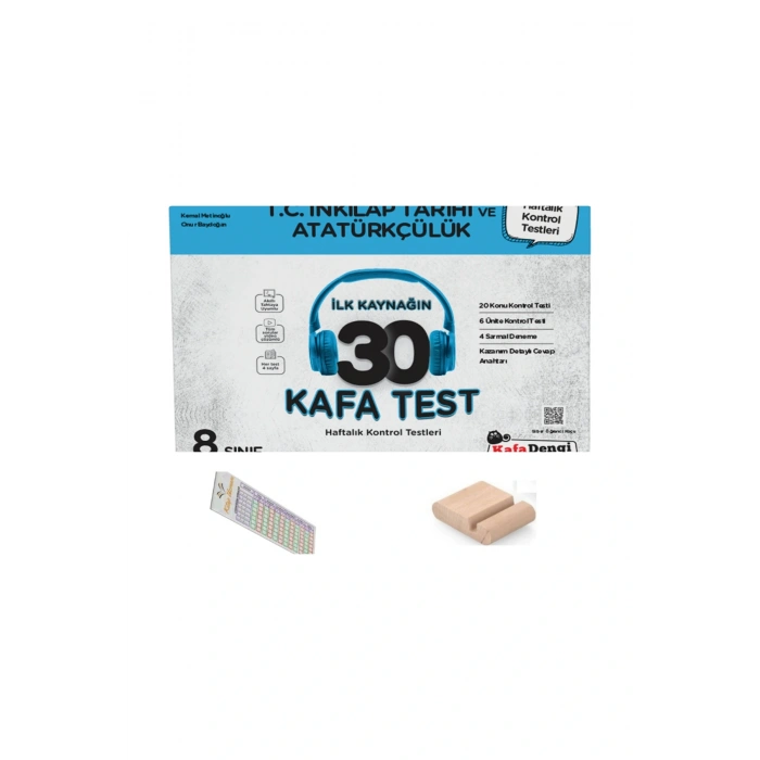 KafaDengi 8. Sınıf İnkılap Tarihi 30 Kafa TestLGS 2026 +Telefon Tutucu+Çözüm Ayracı