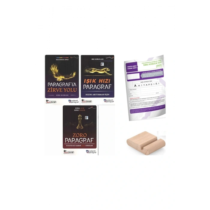 KafaDengi Sistemli Paragraf Seti (Zirve yolu+Işık Hızı+Zoro) 2025-2026 + Telefon Tutucu + TYT Deneme