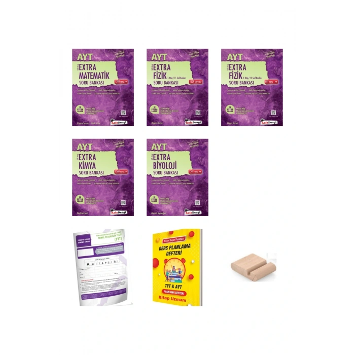 KafaDengi AYT Extra Matematik Fizik Kimya Biyoloji SAYISAL Soru Bankası 2025-2026+Plan Defter+Tutucu