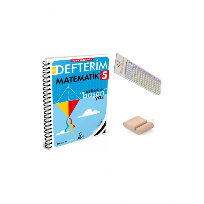ARI 5. Sınıf Matematik Defterim - Matemito - 2025-2026 + Telefon Tutucu + Çözüm Ayracı