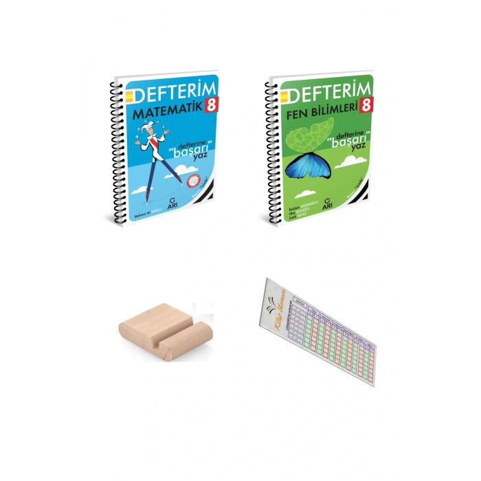 ARI 8. Sınıf Matematik Fen Defterim SETİ - LGS 2026 - Telefon Tutucu + Çözüm Ayracı
