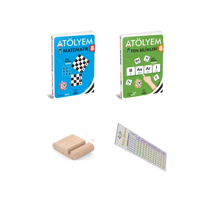 ARI 8. Sınıf Matematik Fen Atölyem SETİ - LGS 2026 - Telefon Tutucu + Çözüm Ayracı
