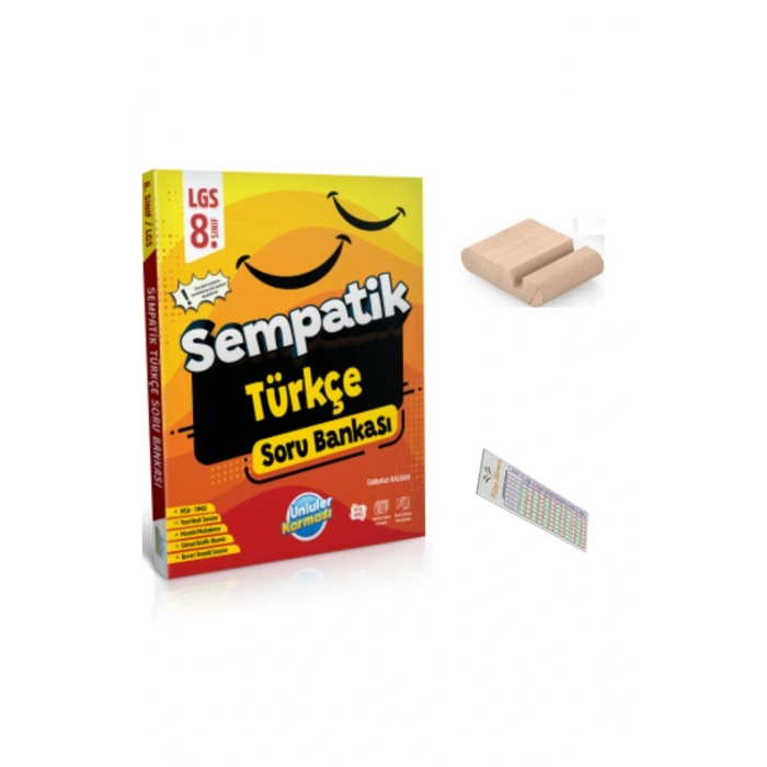 8. Sınıf Sempatik Türkçe Soru Bankası LGS 2026 + Telefon Tutucu + Çözüm Ayracı
