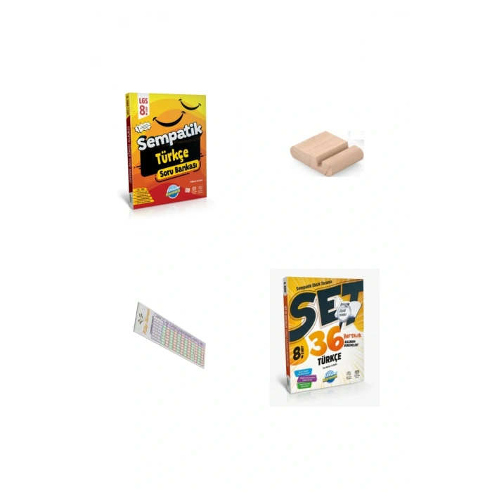 8. Sınıf Sempatik Türkçe Soru Bankası + 36 Haftalık Deneme LGS 2026 + Telefon Tutucu + Çözüm Ayracı