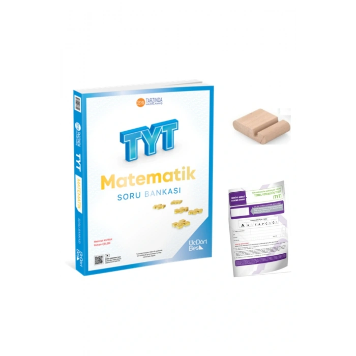345 -Üç Dört Beş TYT Matematik Soru Bankası YKS 2026 +Telefon Tutucu + Deneme
