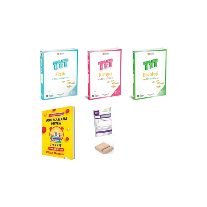 345 Üç Dört Beş TYT Fizik Kimya Biyoloji Soru Bankası YKS 2026+Plan Deft+Tutucu+Deneme