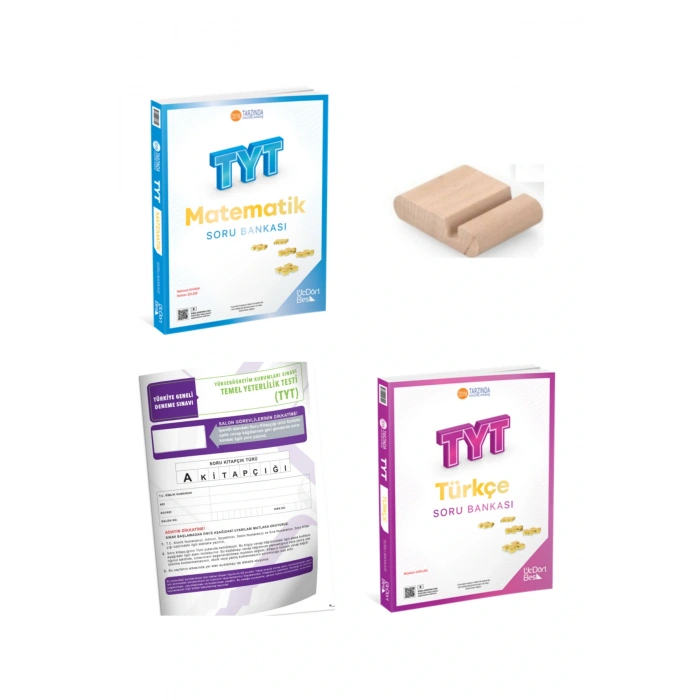 345 -Üç Dört Beş TYT Matematik + TYT Türkçe Soru Bankası YKS 2026 +Telefon Tutucu + Deneme