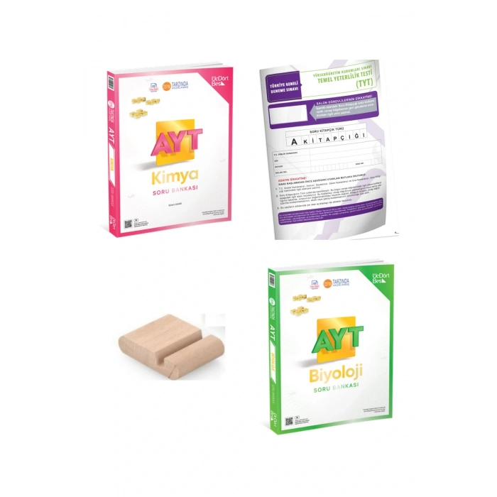 345 -Üç Dört Beş AYT Kimya Biyoloji Soru Bankası YKS 2026 +Telefon Tutucu + Deneme