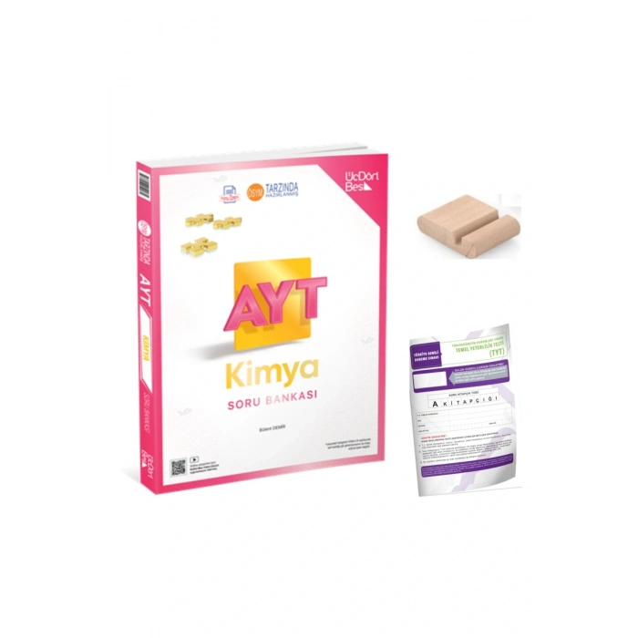 345 -Üç Dört Beş AYT Kimya Soru Bankası YKS 2026 +Telefon Tutucu + Deneme