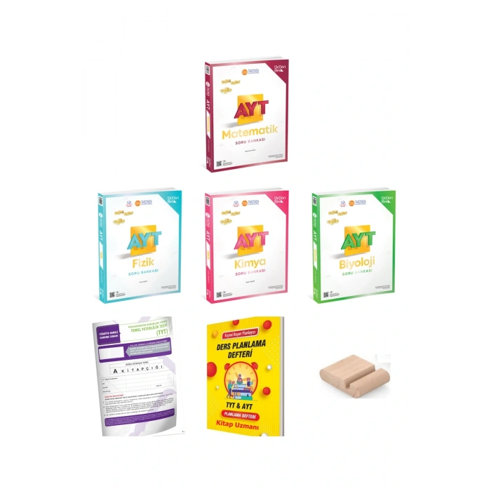 345 -Üç Dört Beş AYT Matematik Fizik Kimya Biyoloji Soru Bankası Plan Deft +Telefon Tutucu +Deneme